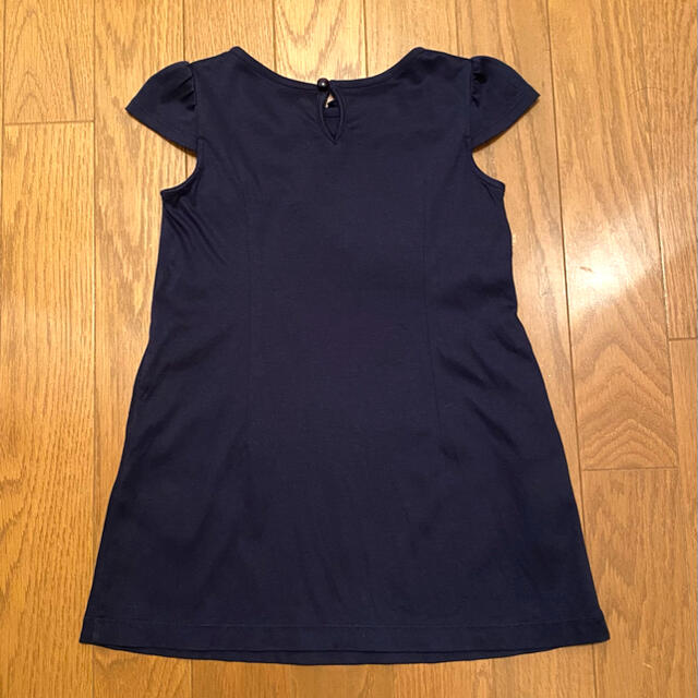 TOCCA(トッカ)のtocca  リボン ワンピース 100cm ネイビー キッズ/ベビー/マタニティのキッズ服女の子用(90cm~)(ワンピース)の商品写真