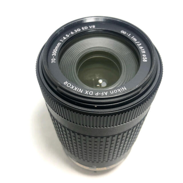 Nikon(ニコン)のNikon ニコンAF-P 70-300 f/4.5-6.3G ED VR 美品 スマホ/家電/カメラのカメラ(レンズ(ズーム))の商品写真