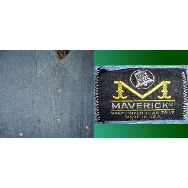 ビンテージ BLUE BELL シャンブレーシャツ ウエスタン 70s レア メンズのトップス(シャツ)の商品写真