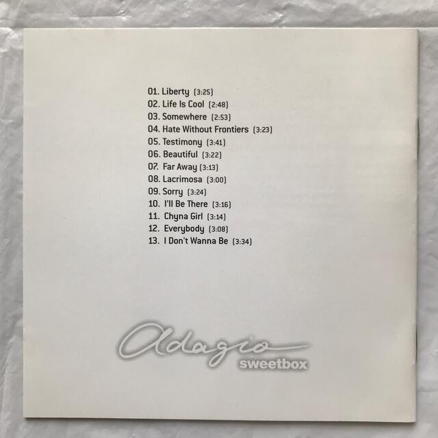sweetbox     adagio     輸入盤 エンタメ/ホビーのCD(ポップス/ロック(洋楽))の商品写真