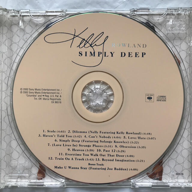 KELLY ROWLAND     SIMPLY DEEP     輸入盤 エンタメ/ホビーのCD(R&B/ソウル)の商品写真