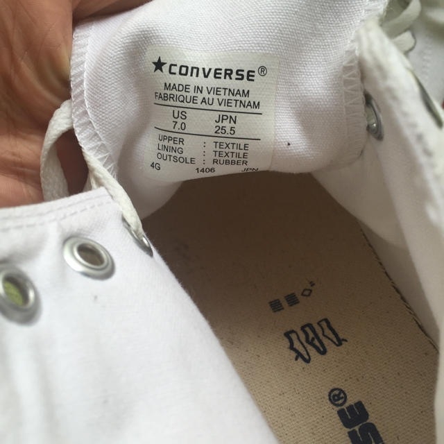 CONVERSE(コンバース)のコンバースホワイト♡シューズ レディースの靴/シューズ(スニーカー)の商品写真