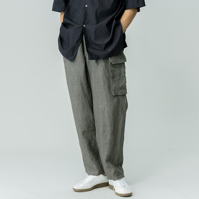 21ss blurhms wash linen 5p easy pants 3 | elisanievas.com