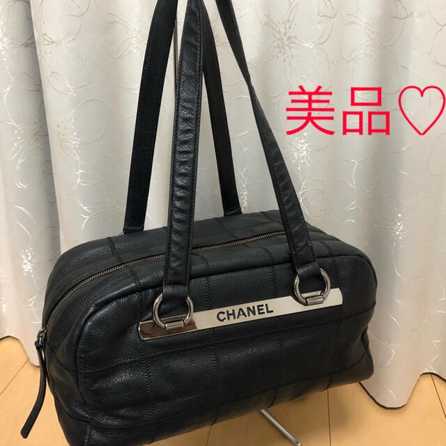 美品♡CHANEL キャビアスキン　チョコバーファッション小物