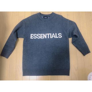 フィアオブゴッド(FEAR OF GOD)のessentials ニットグレーMサイズ(ニット/セーター)