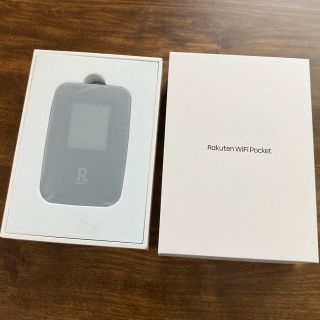 ラクテン(Rakuten)の☆新品☆未通電☆楽天モバイル rakuten Wi-Fi pocket ブラック(PC周辺機器)