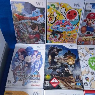 Wii 本体 太鼓の達人 マリオカート スーパーマリオブラザーズ ソフト9本！