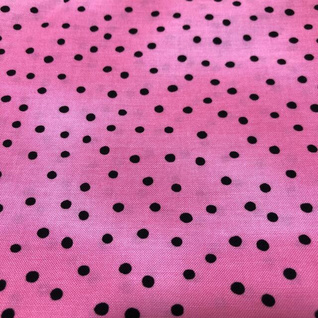 ロラライハリス Dinky Dots ピンク 45cm ハンドメイドの素材/材料(生地/糸)の商品写真