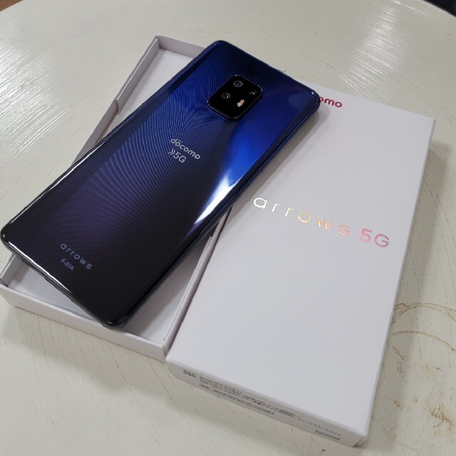 simフリーarrows 5G F-51A ネイビーブラック 超美品 simフリーarrows 5G F-51A ネイビーブラック 超美品