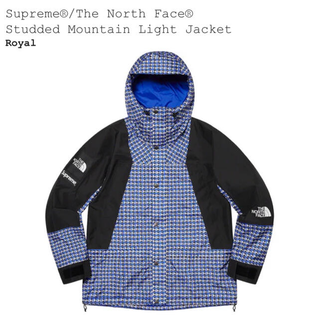 supreme the north face studded blue M