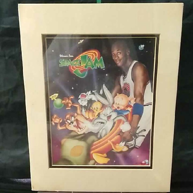 マイケルジョーダン　spacejam 　絵画