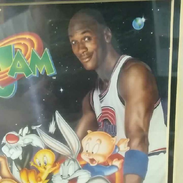 マイケルジョーダン　spacejam 　絵画 1