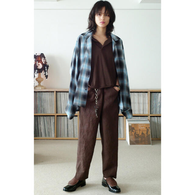 SUNSEA(サンシー)の SUNSEA/19SS/LINEN M2 PANTS/3/ブラウン メンズのパンツ(スラックス)の商品写真