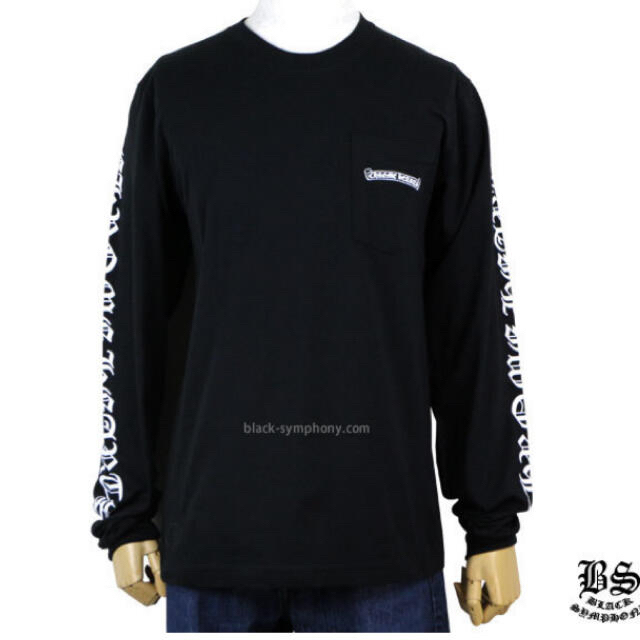 Chrome Hearts(クロムハーツ)のクロムハーツ　ロングTシャツ　スクロールラベル　ブラック メンズのトップス(Tシャツ/カットソー(七分/長袖))の商品写真