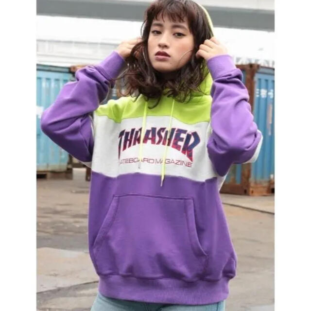 THRASHER  ×   jouetie  コラボブロッキングHOODIE!!