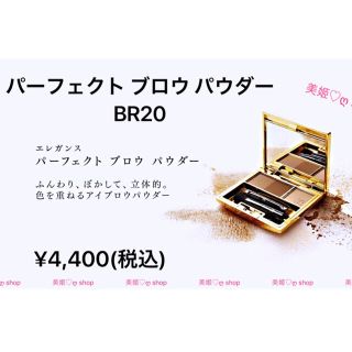 エレガンス(Elégance.)のエレガンス  パーフェクト ブロウ パウダー BR20(自然なブラウン）新品(マスカラ)