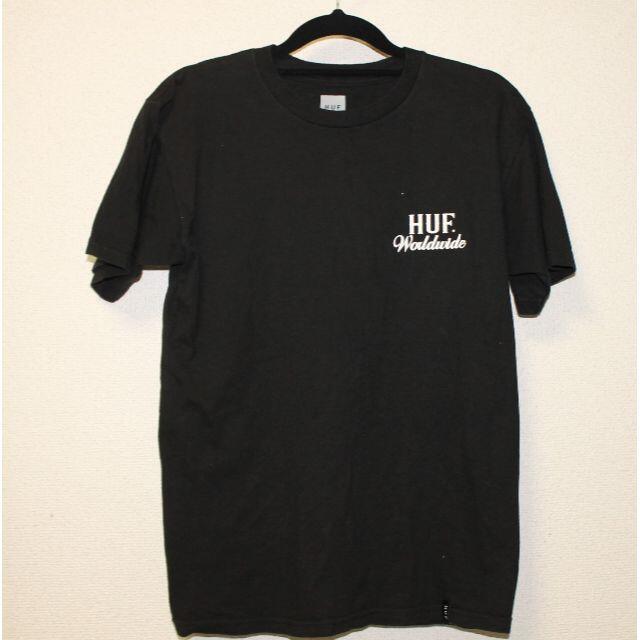 HUF(ハフ)の2-98.HUF ハフ 半袖 Tシャツ メンズ Sサイズ ブラック トップス　 メンズのトップス(Tシャツ/カットソー(半袖/袖なし))の商品写真