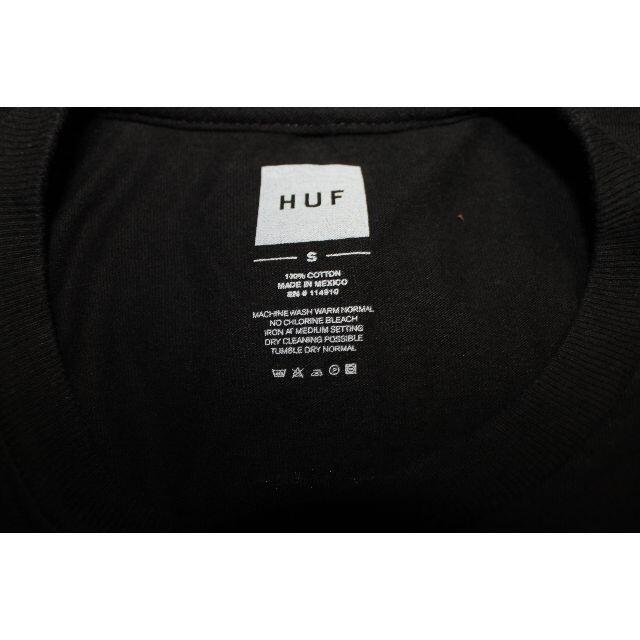 HUF(ハフ)の2-98.HUF ハフ 半袖 Tシャツ メンズ Sサイズ ブラック トップス　 メンズのトップス(Tシャツ/カットソー(半袖/袖なし))の商品写真