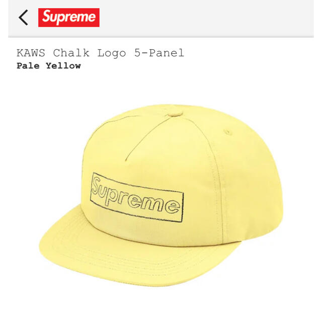 Supreme(シュプリーム)の最終値下げ　Supreme KAWS Chalk Logo 5-Panel メンズの帽子(キャップ)の商品写真