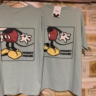 ディズニー(Disney)の新品タグ付(◡‿◡ฺ✿)˚✩*おそろミッキー♥LL+L(Tシャツ(半袖/袖なし))