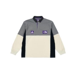 ザノースフェイス(THE NORTH FACE)のPalace The North Face Rugby Shirt Grey M(Tシャツ/カットソー(七分/長袖))