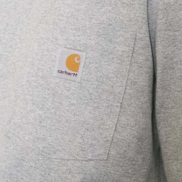 carhartt(カーハート)の新品未使用 カーハート ポケット Tシャツ ヘザー グレー K87 HGY L メンズのトップス(Tシャツ/カットソー(半袖/袖なし))の商品写真