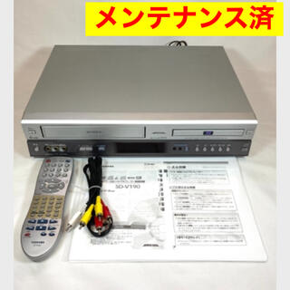 トウシバ(東芝)の【純正リモコン、取説付】Toshiba SD-V190A VHS DVD 一体型(DVDプレーヤー)
