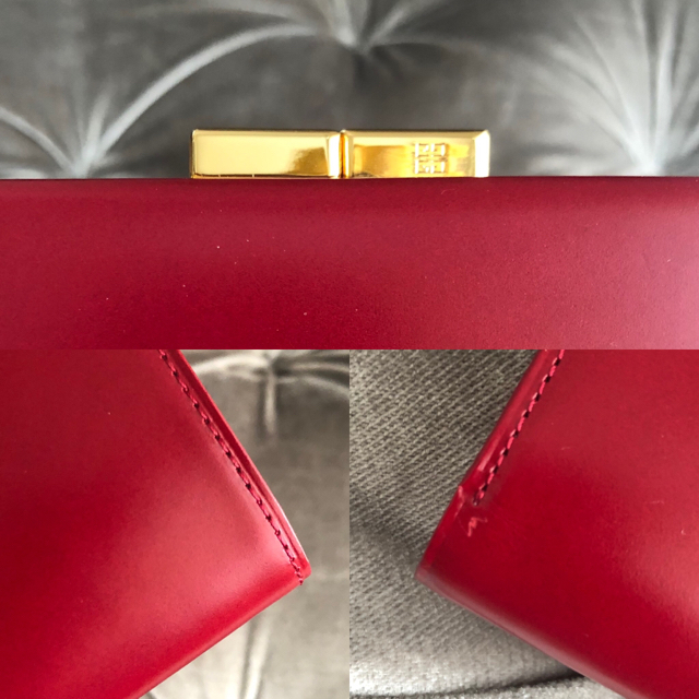 GIVENCHY(ジバンシィ)の美品✨ジバンシー ❤️ ヴィンテージ ロゴプレート レザー 折り財布 レディースのファッション小物(財布)の商品写真