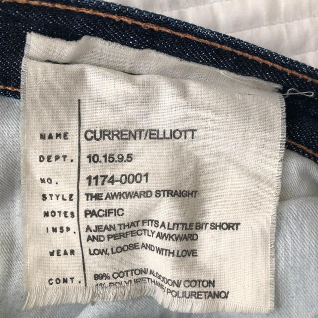 Current Elliott(カレントエリオット)の★値下げしました‼️CURRENT/ELLIOTT カレントエリオット　デニム レディースのパンツ(デニム/ジーンズ)の商品写真