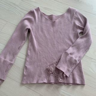 ナチュラルクチュール(natural couture)のnatural couture トップス　ニット　レース(ニット/セーター)