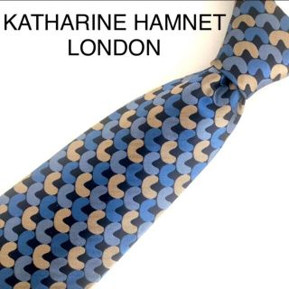 キャサリンハムネット(KATHARINE HAMNETT)の未使用　KATHARINE HAMNET LONDON ネクタイ 総柄 ブルー系(ネクタイ)