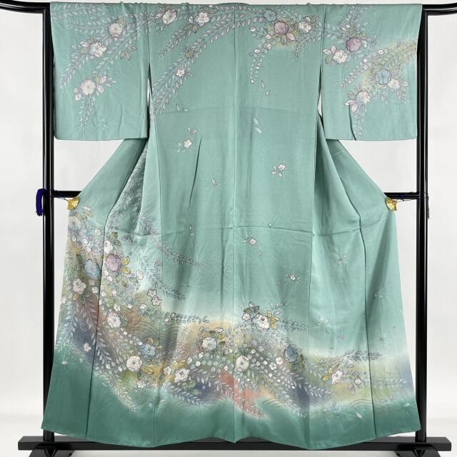 水着/浴衣訪問着 名品 身丈155.5cm 裄丈65cm 正絹