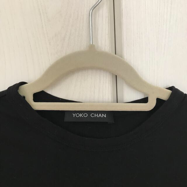 FOXEY(フォクシー)のYOKO CHAN ヨーコチャン　フリル半袖　黒 レディースのトップス(カットソー(半袖/袖なし))の商品写真