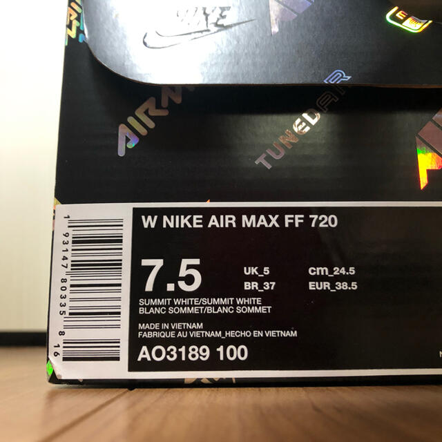 24.5cm【新品】Nike Air Max FF720  White サンダル 9