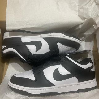 ナイキ(NIKE)のdunk low black white 24.5(スニーカー)