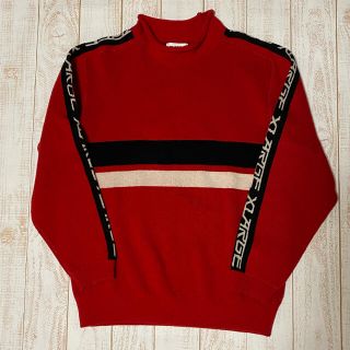 エクストララージ(XLARGE)のエクストララージ　セーター　ニット　ロゴ　赤　ハイネック(ニット/セーター)