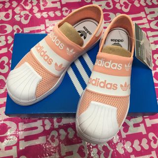 アディダス(adidas)のadidas★メッシュスニーカー★グローピンク★20cm(スニーカー)