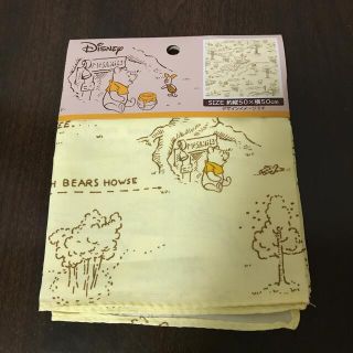 クマノプーサン(くまのプーさん)の【新品・未使用】クマのプーさんランチクロス サイズ50×50㎝(弁当用品)