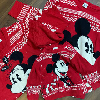 Disney ディズニー親子リンクコーデクリスマスセーター3枚セット パパ ママ 子供用 の通販 By みにみにミニー ディズニーならラクマ