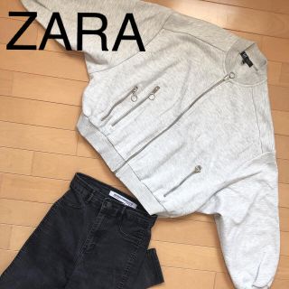 ザラ(ZARA)のZARA ザラ スエット ブルゾン アウター コート (ブルゾン)