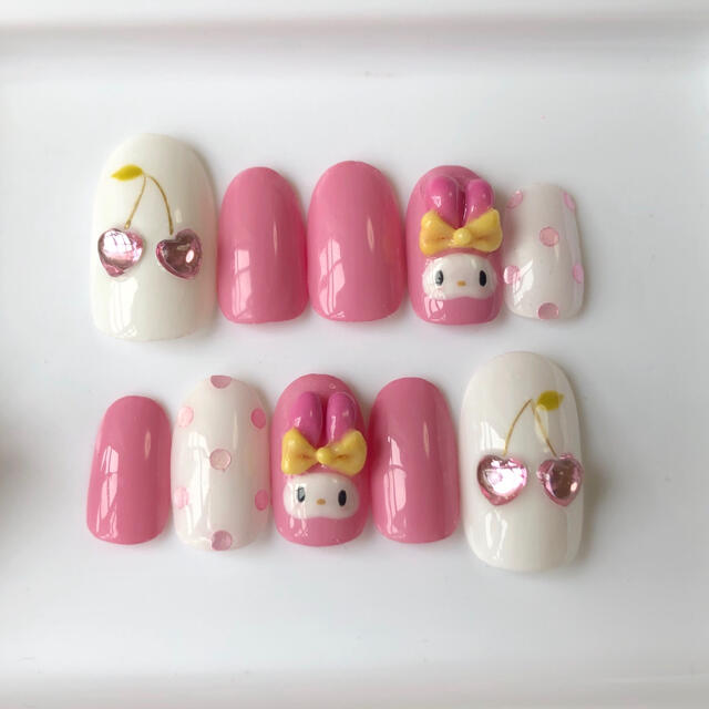 マイメロネイル ネイルチップの通販 by u's shop|ラクマ マイメロネイル ネイルチップの通販 by u's shop|ラクマ