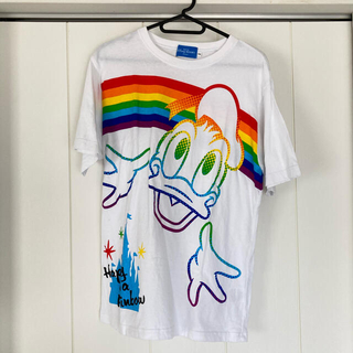 ディズニー(Disney)の値下げ❣️ディズニーリゾートベストガイド付き☆ドナルドTシャツ☆(Tシャツ/カットソー(半袖/袖なし))