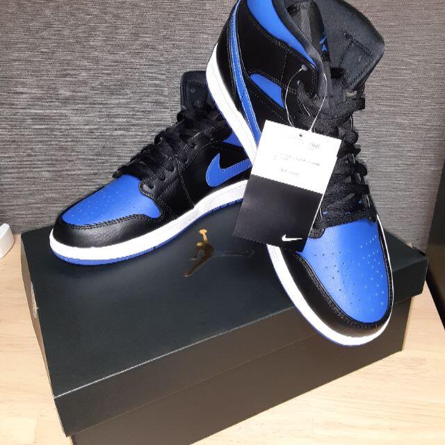 【値下げ】AIR JORDAN 1 MID HYPER ROYAL 28.5cm