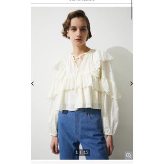 マウジー(moussy)のMOUSSY コットンレースブラウス　新品未使用タグ付き(シャツ/ブラウス(長袖/七分))