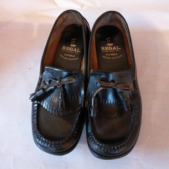 REGAL(リーガル)のREGAL　黒ローファー　25cm レディースの靴/シューズ(ローファー/革靴)の商品写真