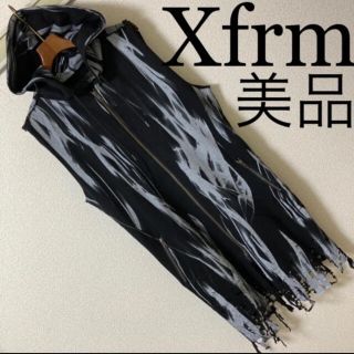 トランスフォーム(Xfrm)の専用◆Xfrm トランスフォーム◆弾丸クラッシュ ロングベスト パーカー フード(パーカー)