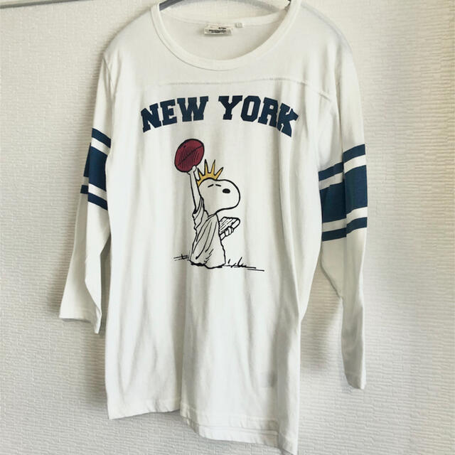 grn(ジーアールエヌ)のgrn スヌーピー フットボールtシャツ メンズのトップス(Tシャツ/カットソー(七分/長袖))の商品写真