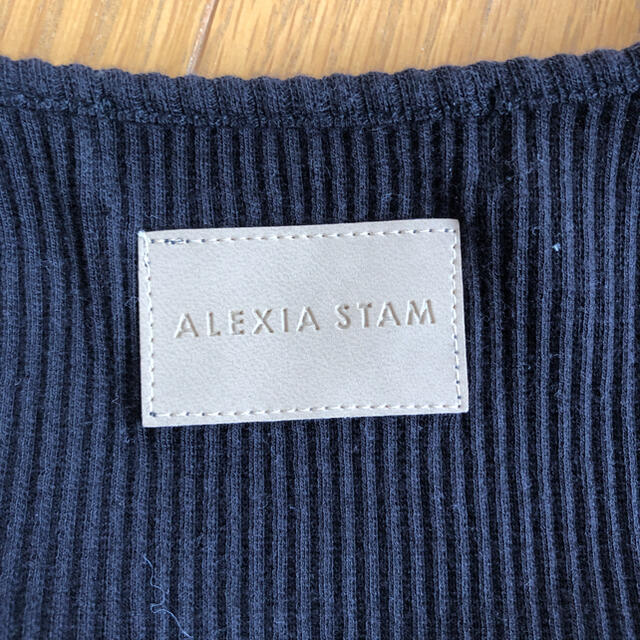 ALEXIA STAM(アリシアスタン)のアリシアスタン　リブトップス レディースのトップス(カットソー(長袖/七分))の商品写真