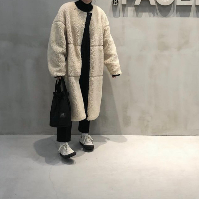 HYKE - FAUX SHEARLING COAT 2020 ホワイトの通販 by ione｜ハイクなら 