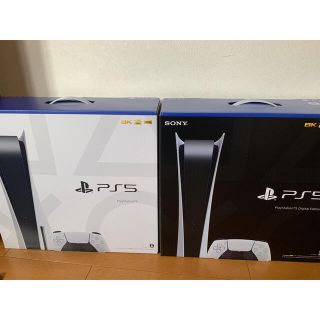 プランテーション(Plantation)のPlayStation5×2台　新品未開封　ディスクドライブ搭載・非搭載各1台(家庭用ゲーム機本体)